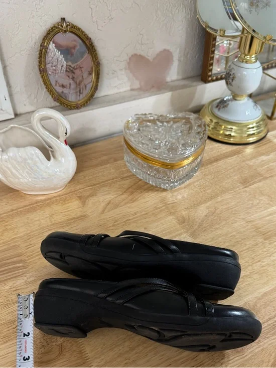 Skechers Something Else Black Crisscross Slip-On Mary Jane Mules Size 8 Grunge - Picture 8 of 14